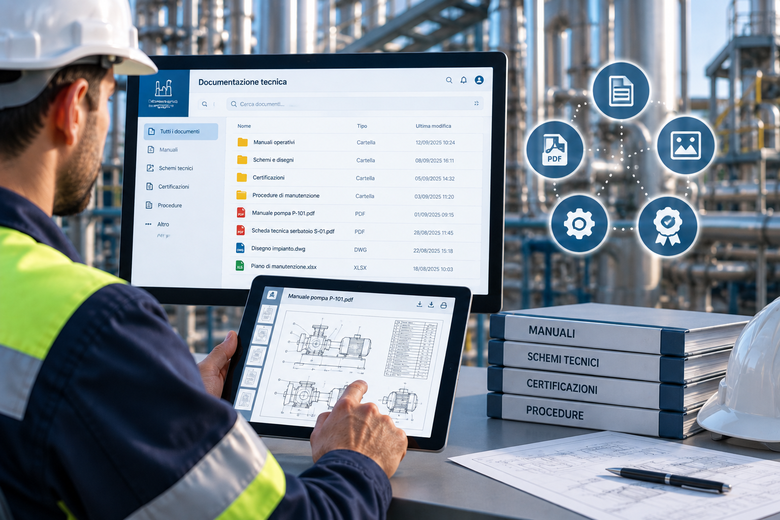 Gestione centralizzata della documentazione tecnica con Green Industrial Plant