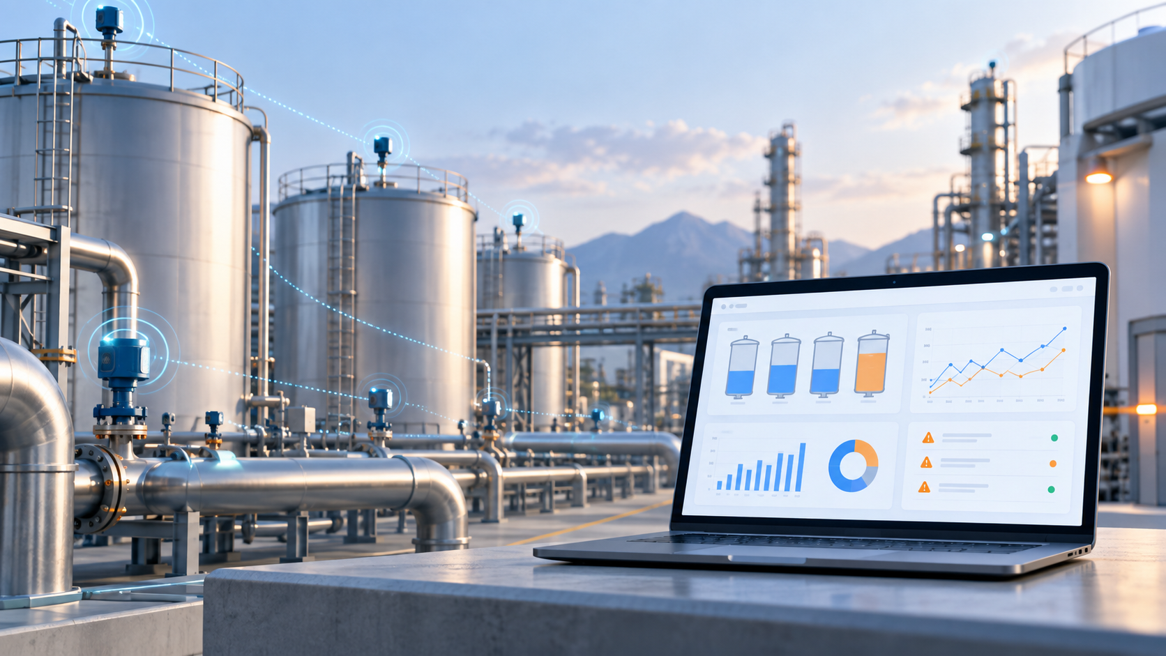 Dashboard Green Industrial Plant per il telemonitoraggio degli impianti